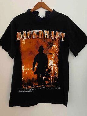Vintage 90s Backdraft 1996 Movie Film T-Shirt size small